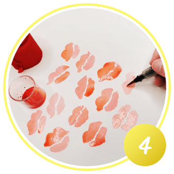 Malen mit nassem Krepp Schritt 4